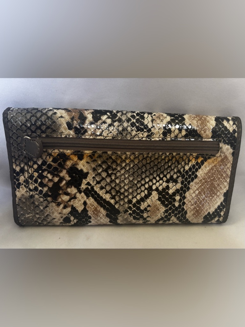 Nine West Vegan Leather Wallet Wristlet in Reptile Sz OS - Picture 2 of 7